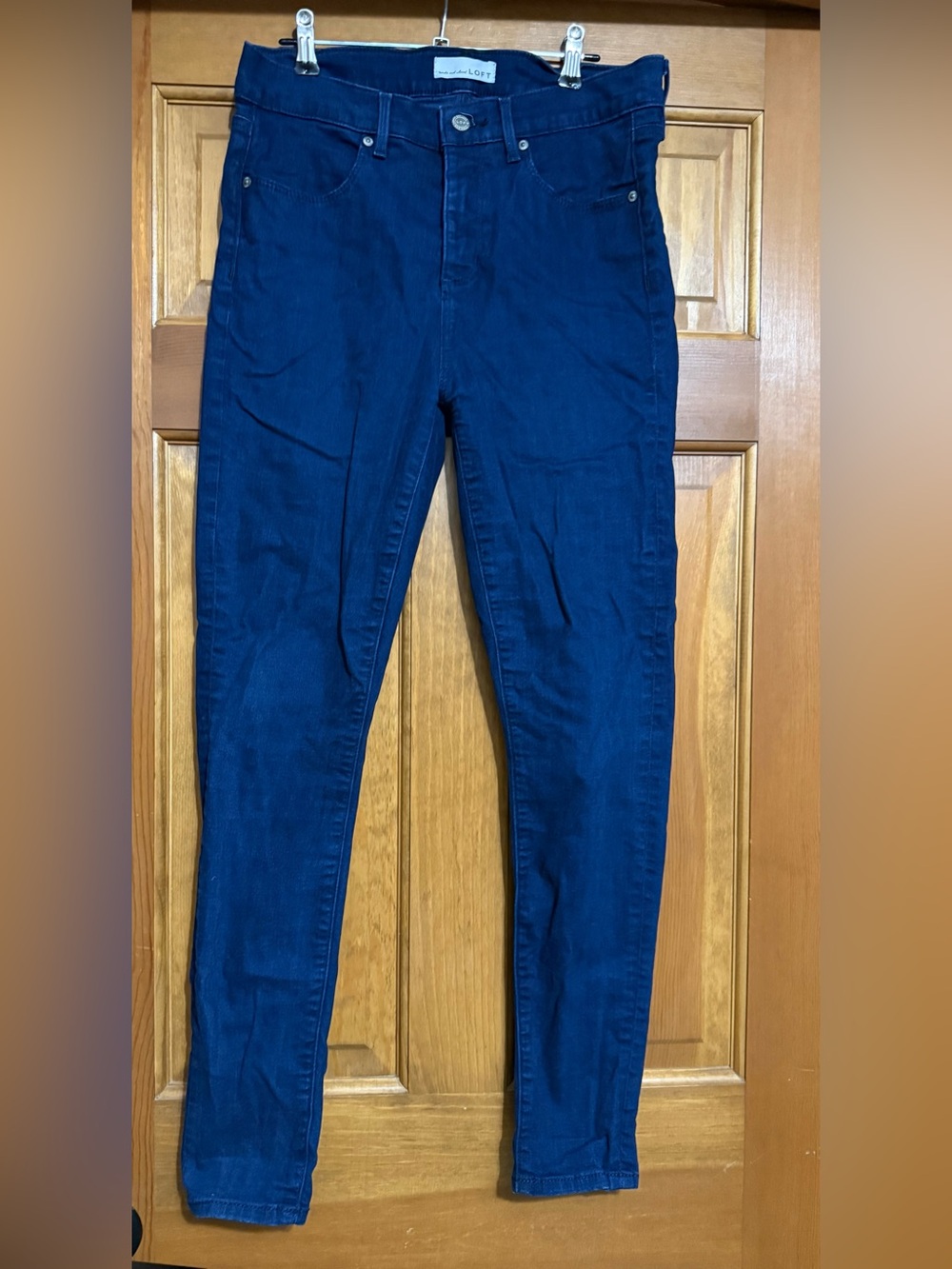 LOFT Navy Stretch Skinny Jeans